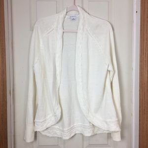 4/$25 sale Liz Claiborne XL cream cardigan sweater